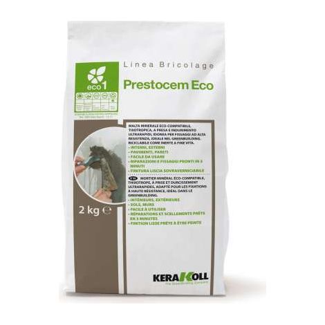Kerakoll Malta Eco Prestocem 2kg - Fissaggio ad Alta Resistenza - Tixotropica