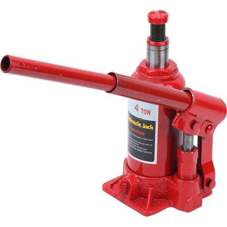 Cric hydraulique portable de 4 tonnes pour le levage, la réparation et le changement de pneus de voitures et véhicules. (1/5)