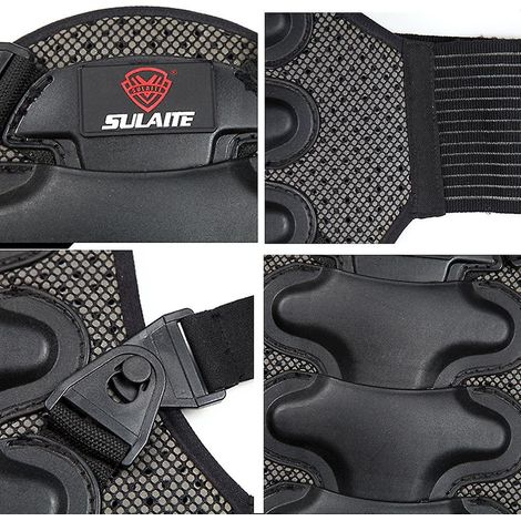 Protection dorsale de haute qualité pour moto, vélo, motocross, escalade, ski, cyclisme, protection du dos et de la colonne vertébrale - (M) (1/2)