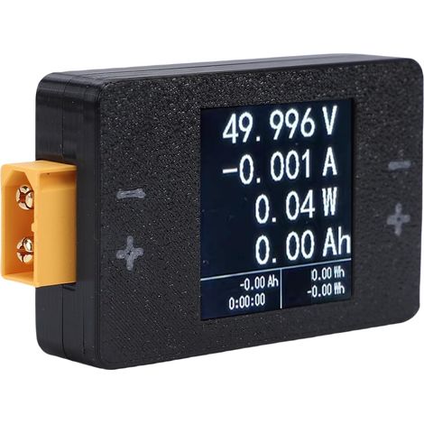 8-150V 25A RC Digital Power Meter, Battery Voltage Capacity Tester, XT60 Interface Wattmeter for LiPo Batteries, Bidirectional Power Analyzer with LCD Screen (1/5)