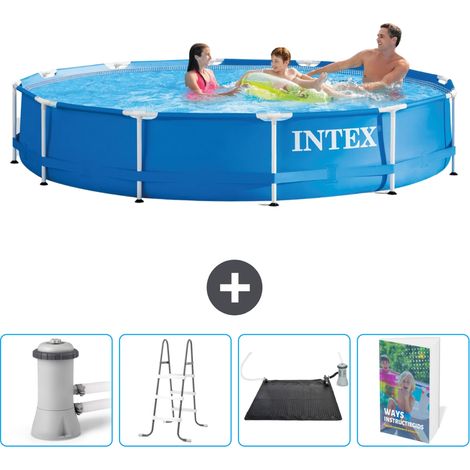 Intex Piscina con struttura Rotonda - 366x76 cm - 7-pezzi  SCB128 (1/4)