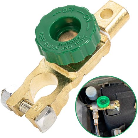 Quick battery disconnect switch, cutoff/stop switch, main battery switch for boat, car, truck, RV, camper, tractor (1/5)
