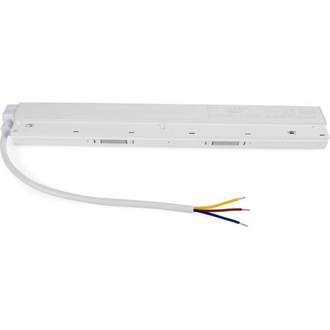 Transformateur pour rail magnétique 20mm 48V -200W - Blanc (1/5)