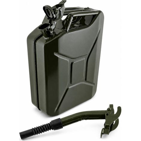 20L Stahl Benzinkanister Kraftstoffkanister Kanister UN Zulassung (20 Liter mit Einfüllstutzen Starr) (1/5)