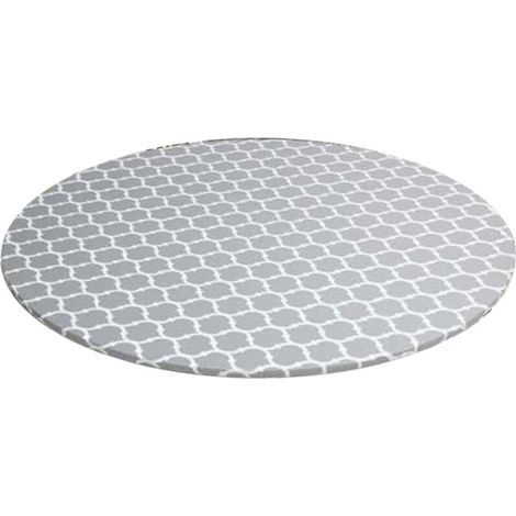 Runde, wasserdichte PVC-Tischdecke mit elastischem Rand, Tischdecke für den Innen- und Außenbereich (1/5)