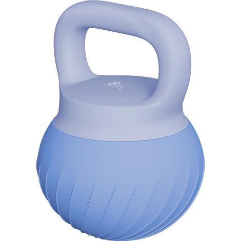 Kettlebell 8 kg, Haltère avec Poignée Ergonomique Antidérapante, Haltère à Boule, Musculation, Entraînement, Bleu (1/5)