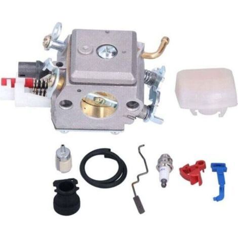 Kit de 9 pièces pour carburateur, XU, Collecteur d'admission et filtre à carburant 503869601, Compatible avec Husqvarna 350, 346XP, 353, 340 et 345 - (1/4)