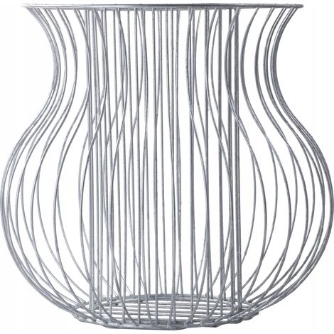 KADAX Gabionen-Pflanzkorb, Gabione, runder, aus verzinktem Stahl, 47 cm