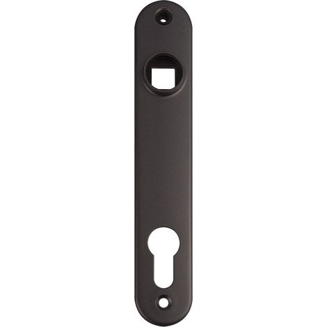 Locinox – Plaque de propreté aluminium noir 9005 – Entraxe 92mm – Résistante aux intempéries – Installation facile avec serrures à encastrer (1/5)