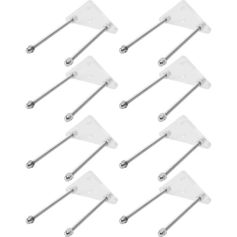 Wall Mount for Skateboard, Acrylic Wall Mount for Skateboard, Display Stand with Aluminum Screw Caps, Ideal for Horizontal and Vertical Installation (1/5)