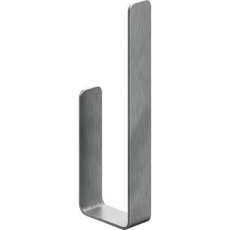 Porte Rouleaux Papier WC Adhésif - 100% acierinoxydable - Porte Papier Toilette Mural en INOX - Design Argent (1/5)