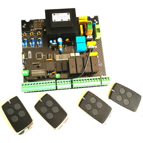 Ouvre-Porte pivotant Automatique unité de Commande de Moteur à Courant Alternatif Carte de Circuit imprimé de contrôleur de Carte PCB Carte de Plaque électronique for allée(Board 4 remotes) (1/5)