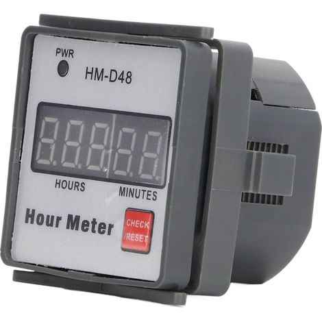 Digitaler Betriebsstundenzähler 0-999,99 h mit Digitalanzeige und ABS-Gehäuse, Timer für 220-240 V Wechselstrom