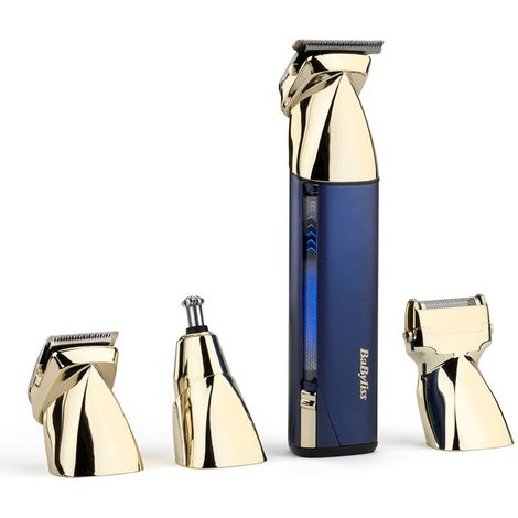 Cortadora multiusos inalámbrica - BABYLISS - MT992E Super-X Metal - Autonomía 5 h - 4 cabezales - Edición Oro y Marino (1/3)