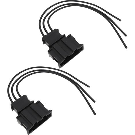 Lot de 2 Connecteurs 3 Broches avec Faisceau 191972713 Compatible avec Volkswagen Compatible avec Audi Compatible avec Skoda Compatible avec Seat (1/5)