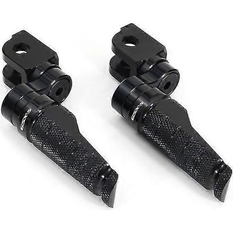 Verstellbare Motorrad-Fußrasten vorne, passend für Suzuki GSX-R 125, GSX-R 600, GSX-R 750, GSX-R 1000, GSX-S 125, GSX-S 750, GSX-S 1000 – Schwarz, GSX-S-Logo (1/5)