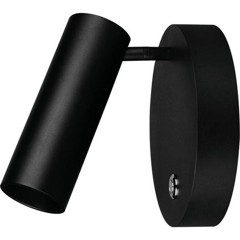 Merano Carlsbad Liseuse Black Metal Touch Switched, dimmable GU10 1x40
