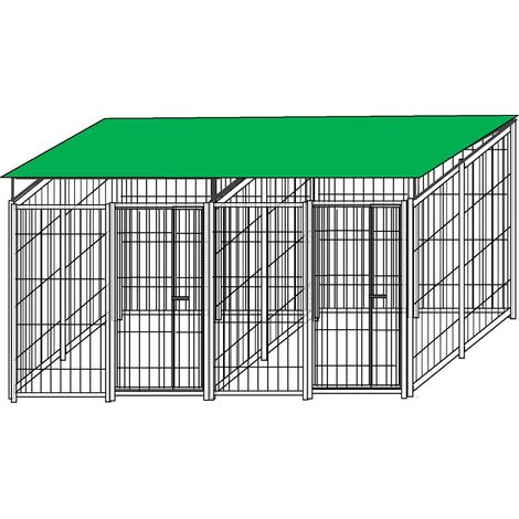 2 box per cani con copertura zincatura a caldo ciascuno da 200x200x altezza 180 cm (1/5)
