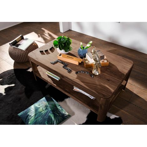 Table basse 120x70 Palissandre teinté Smoked cherry TORONTO 105 (1/3)