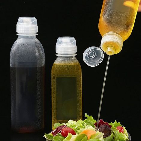2 Ölflaschen Küchen Sprühflasche Haushaltsölflasche Ölmessflasche Gewürzflaschen (Soße, Essig, Sesamöl, Kochwein) Groß 500 ml + Klein 300 ml (1/4)