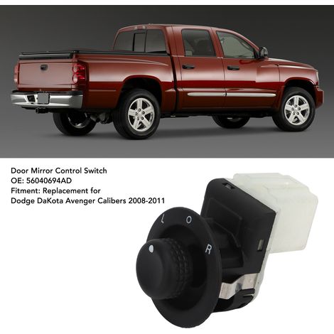 Interrupteur de Commande du Rétroviseur Latéral 56040694AD, Compatible Dodge DaKota Avenger Caliber 2008-2011, Bouton Commutateur de Puissance en ABS (1/4)