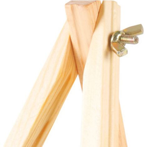 Chevalet trépied en bois (1 pièce) pour petit support de table, idéal pour la peinture et l'exposition d'œuvres d'art, ou pour présenter un téléphone. (1/3)