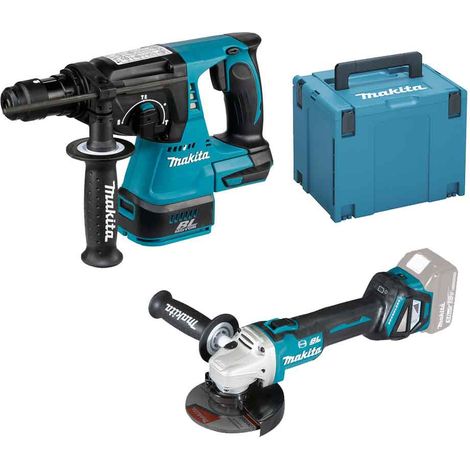 Makita DLXPER1 Set 18V Tassellatore DHR243 + Smerigliatrice DGA513 - senza batterie (1/5)