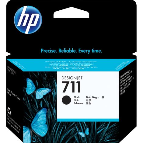 Cartucho de tina DesignJet 711 negro de 80 ml