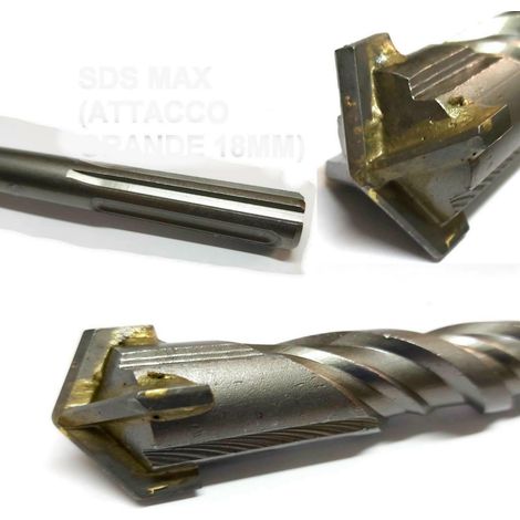PUNTA SDS max 4 TAGLIENTI 20X600MM - MURO CEMENTO  PRSDSMAX20X600/4 RIBITECH