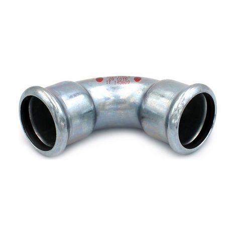 CURVA 90° FF A PRESSARE IN ACCIAIO CARBONIO STEEL PRES Diam. 22