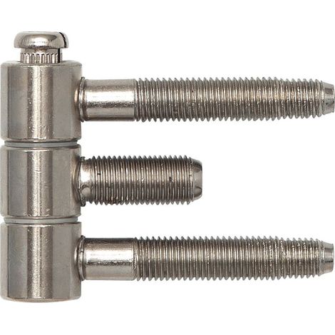 SFS Stahlzargenband (Türband) 3-teilig, Einbohrband 16x46,7mm Stahl vernickelt