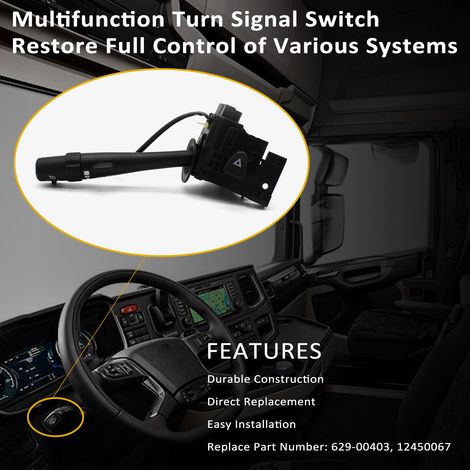 Interruttore multifunzione per frecce, leva di comando con tergicristallo per Chevrolet Silverado GMC Sierra 2014-2021 (1/5)