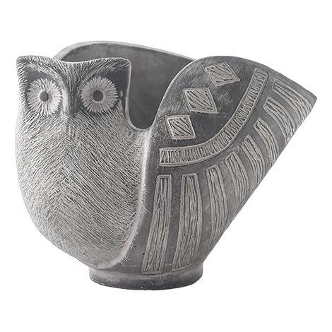 Retro cement flower pots in the shape of owls  Handmade animal-shaped flower pots  Indoor plant decoration