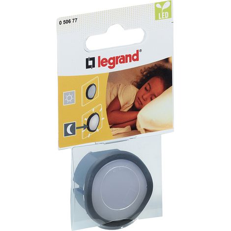 Legrand – Fiche veilleuse crépusculaire LED 2P 10A – Boîtier noir – Éclairage automatique à la tombée de la nuit – Profondeur 45 mm (1/5)