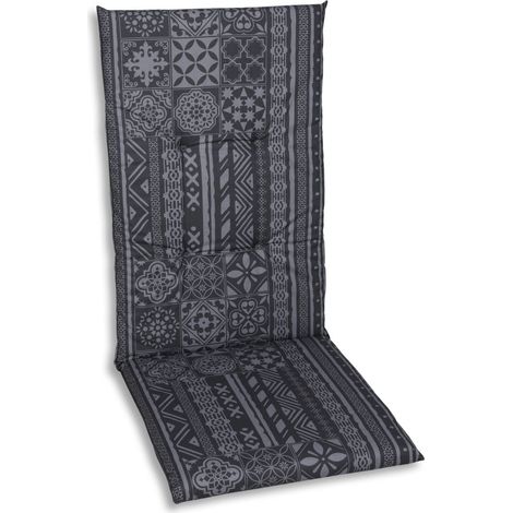 GO-DE Hochlehner-Auflage 118 cm x 48 cm x 5 cm, grau, anthrazit Auflagen & Hussen (1/2)