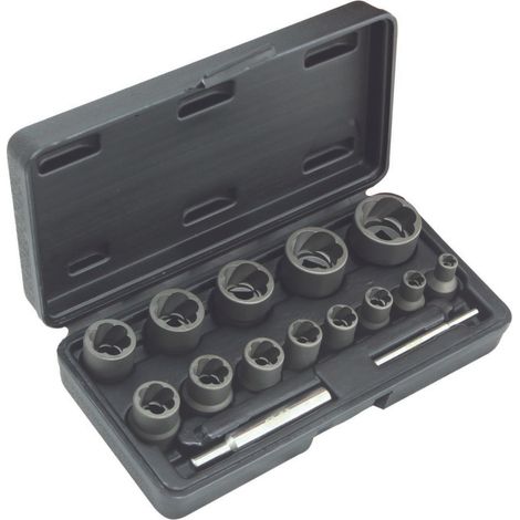 Coffret douilles choc helicoïdales écrous endommages ø6-27mm (17 pcs) - OM 8073 - CLAS Equipements (1/4)
