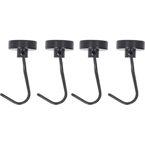 Set mit 4 superstarken Neodym-Magnethaken für Küche, Haushalt, Büro und Werkstatt – robuste Magnete für den Innenbereich (1/5)