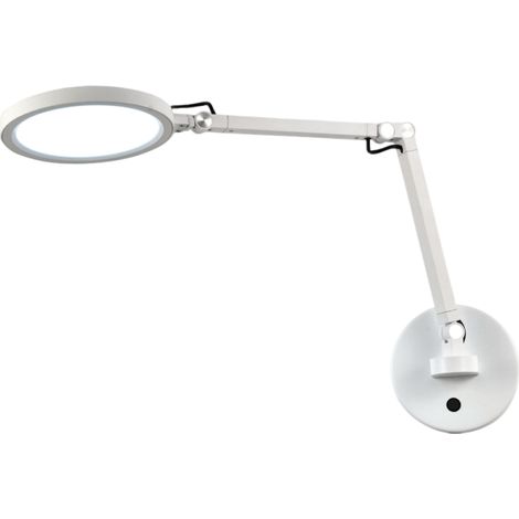 Regina - Lampada da muro orientabile rotonda Fabas Luce - Applique LED 9W dimmerabile CCT (3000K 4000K 5000K 6000K) - Alluminio (1/4)