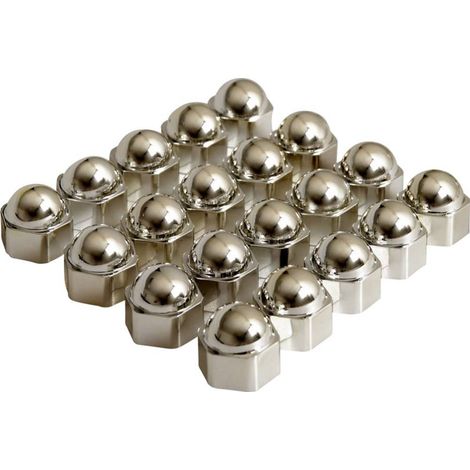 Copribulloni Adatto per (dimensione vite) 17 mm Cromo Plastica HP Autozubehör