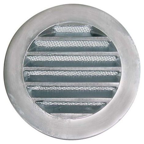 Grille de rejet extérieur circulaire fonte aluminium D de raccordement 125 mm S&P (UNELVENT) 873124 (1/2)
