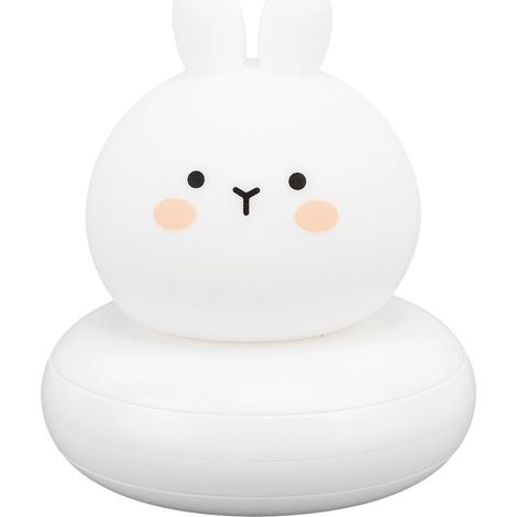 Veilleuse lapin rechargeable 100 mAh, veilleuse magnétique en silicone pour bébé, idéale pour la chambre à coucher. (1/5)