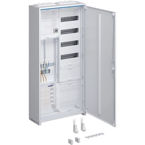 hager Komplettschrank,univ.Z,1 ZP,3-P.,APZ,zRfZ,VT4,1100x550x205mm,16 mm2,ESA,IP44