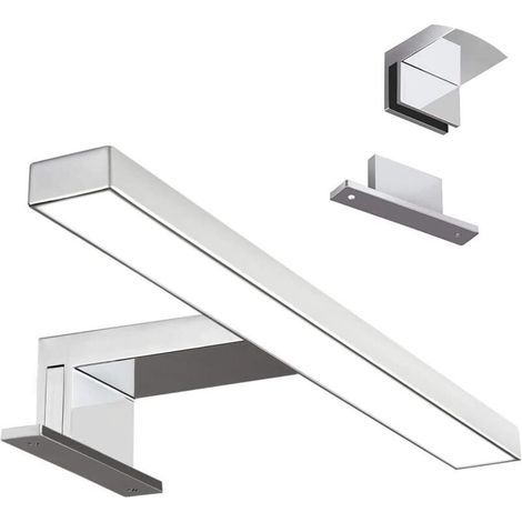 Lampe Miroir LED Salle Bain Lumière 30cm 5W 110V Armoire Maquillage Applique Murale Flicker Free Non Variable (6000K - Blank Froid) (1/4)