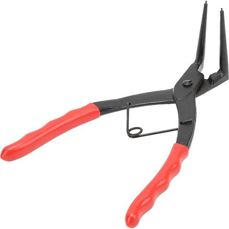 Pince à bec long coudé à 90° en acier inoxydable pour circlips cylindriques, universelle pour voiture, camion et moto (1/5)