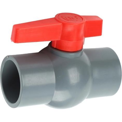 Simplifiez vos projets de plomberie avec un robinet à bille en PVC doté d'une prise coulissante pratique (40 mm) (1/5)