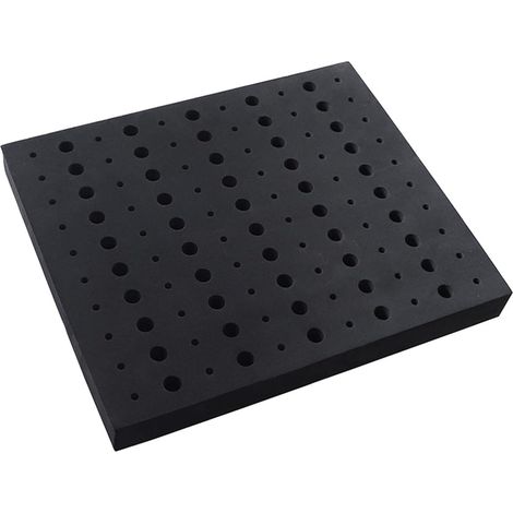 Plateau de rangement professionnel en EVA pour fraises de défonceuse - 27,9 x 33 cm - Convient pour 110 embouts, 152,4 cm et 127 cm - Organisateurs et rangement - Petit format (1/4)
