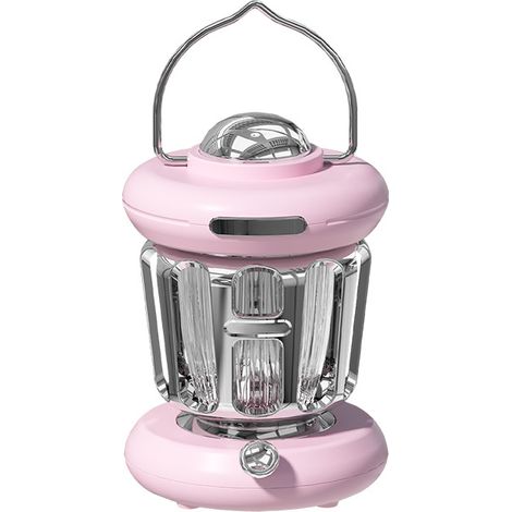 Retro-LED-Schreibtischlampe – für draußen, Wohnzimmer, Schlafzimmer, Kinderzimmer, Studentenzimmer, Wohnheim, multifunktional und tragbar (rosa)