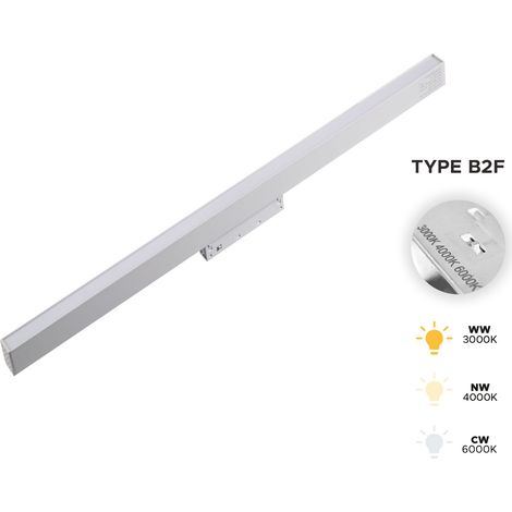 Faretto lineare a LED bianco da 20W 3CCT tipo B2F per binari magnetici SMART TRACK 48VDC (1/5)