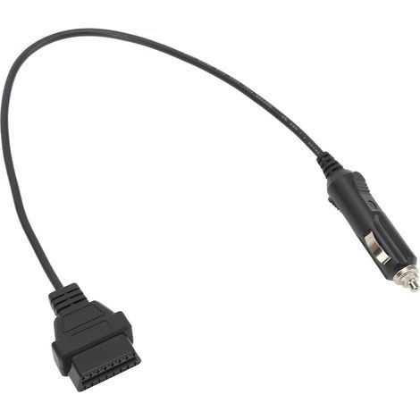 Adaptateur OBD2 mâle vers allume-cigare, câble mémoire de sauvegarde d'alimentation d'urgence pour diagnostic (1/5)