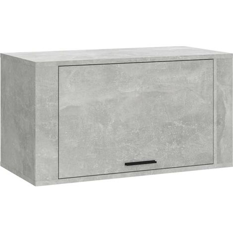 Maison Exclusive - Scarpiera a Parete Grigio Cemento 70x35x38 cm Legno Multistrato (1/5)